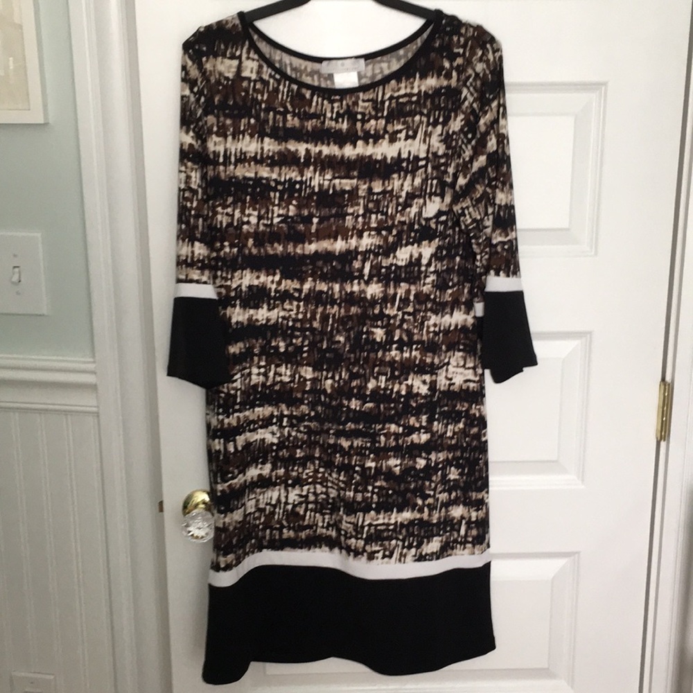 PapillonBlanc short sleeve shift dress size large